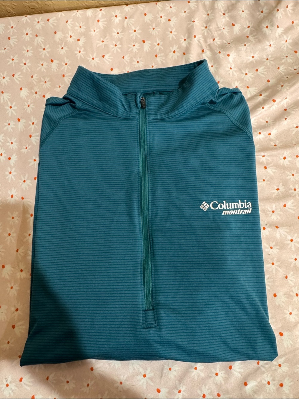 Columbia Montrail Men's Teal Quarter-Zip Performance Shirt